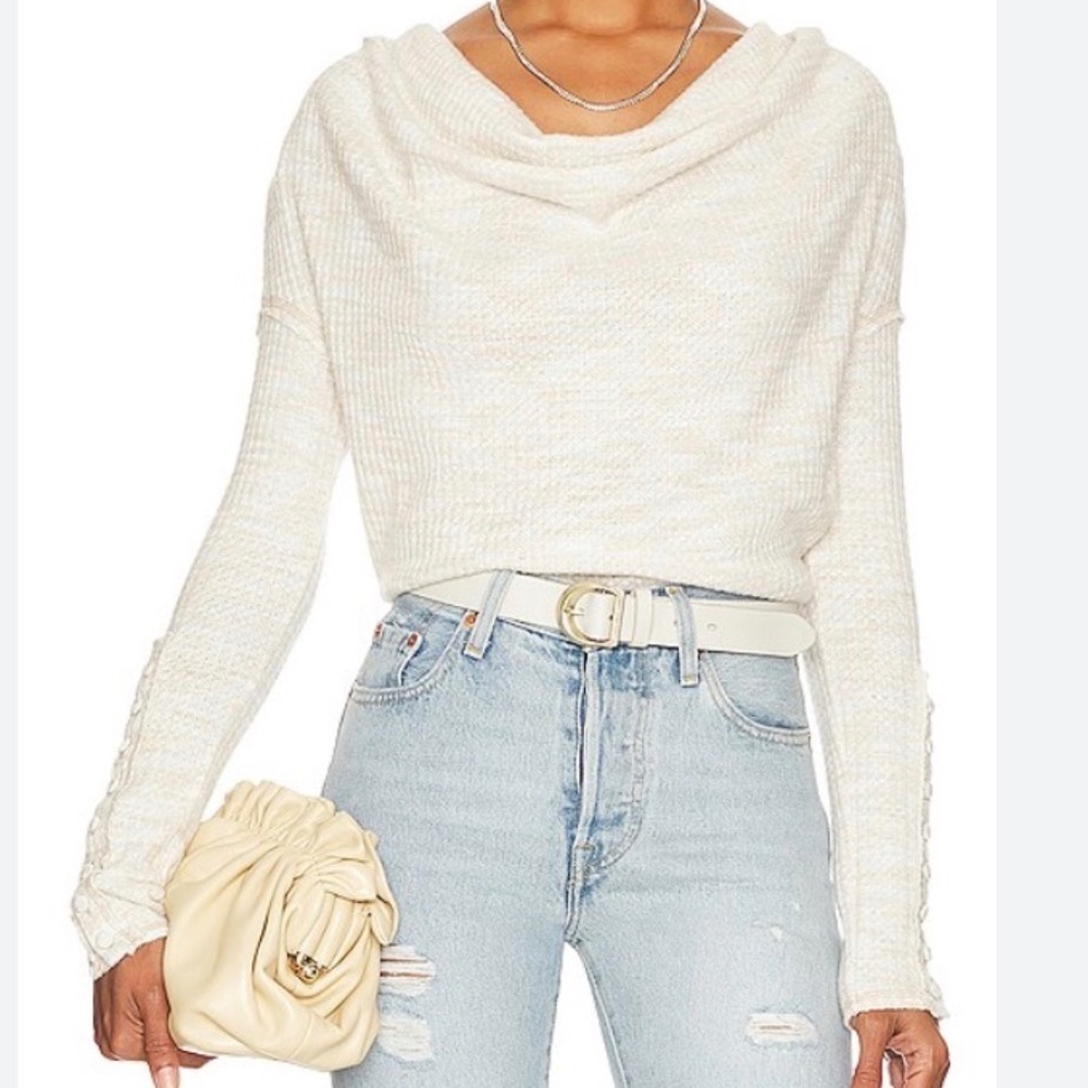 Free People We The Free Misty cream Top - Size Small